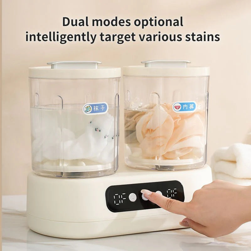 Double-Bucket Mini Washing Machine Ⓢ